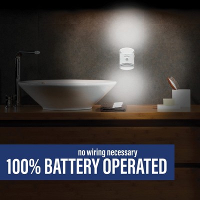 Bell + Howell White Battery-Operated Motion-Activated LED Night Light