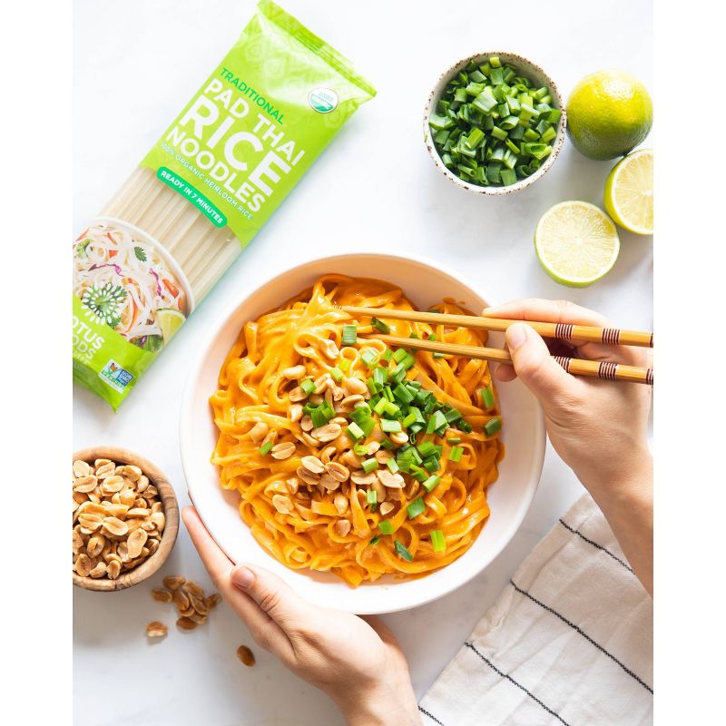 Lotus Foods Pad Thai Rice Noodles Organic Gluten Free - 8oz, 4 of 5
