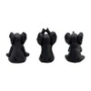 Sagebrook Home Set of 3 Polyresin Yoga Elephant Figurines - Contemporary Table Decor For Home, Office, Yoga Studio, Spa - 4 of 4
