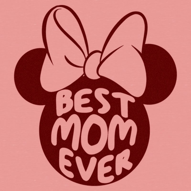 Junior's Women Minnie Mouse Best Mom Ever Silhouette Sweatshirt, 2 of 4