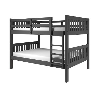 Donco Kids Austin Mission Full Over Full Dark Grey Bunkbed