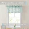 HLC.ME Joyce Lace Sheer Kitchen Curtain Valance Topper - Rod Pocket for Small Windows, Bathroom & Kitchen - 3 of 4
