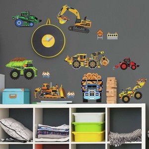 New Speed Limit Construction Vehicles Peel and Stick Wall Decal - RoomMates - 1 of 4