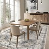 Vintage Area Rug 4 x 6 Washable Medallion Throw Rug with Non-Slip Backing, Foldable Distressed Low Pile Accent Carpet, Stain-Resistant Floor Cover - 2 of 4