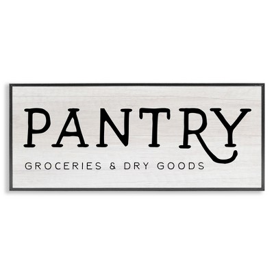 Stupell Industries Rustic Pantry Groceries Sign, 30" x 13"