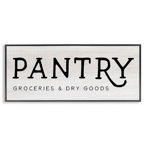 Stupell Industries Rustic Pantry Groceries Sign, 30" x 13" - 1 of 4