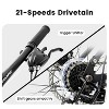 BestParts 27.5 Inch Full Suspension Mountain Bike for Adults, 21-Speed MTB Bicycle with Disc Brakes, Ideal for Fitness, Travel & Trail Riding, Black - 3 of 4