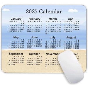 Core Electro 2025 Calendar Sky Beach Background Mouse Pad 9.5"x7.9"x0.12" - 1 of 3