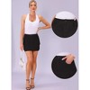 INSPIRE CHIC Women's Cotton Cargo Pockets Stretch Denim Mini Skirt - 2 of 4
