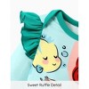 Disney Princess Ariel Cinderella Baby Girl Ruffled Sleeves Character Print Jumpsuit/Romper - 4 of 4