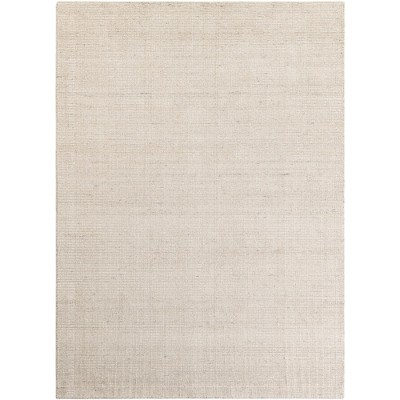 Ivory Hand-knotted Wool 5' x 7' Rectangular Area Rug