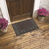 J&V TEXTILES Original Durable Rubber Door Mat, 18x28, Heavy Duty Doormat, Indoor Outdoor, Waterproof, Easy Clean, Low-Profile Mats for Entry, Garage - 2 of 2