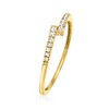 Ross-Simons 0.10 ct. t.w. Diamond Linear Ring in 10kt Yellow Gold - 3 of 4