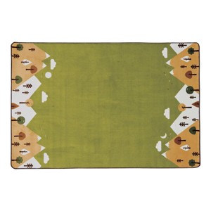 Kaplan Early Learning Kaplan® Tranquil Mountains Carpet - 4' x 6' Rectangle - 1 of 3
