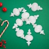 Northlight 8-Count White Shatterproof Finial Christmas Ornaments, 6" - 2 of 4