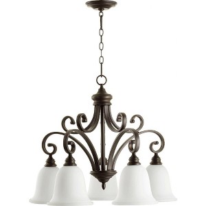 Quorum Lighting Bryant 5-Light Nook Pendant, Oiled Bronze, 30 Width, 23.75 Height - 1 of 1