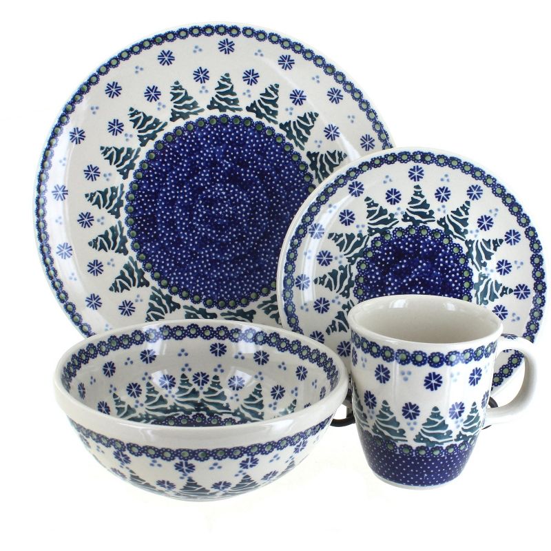 Blue Rose Polish Pottery Manufaktura Dinnerware (4PC), 1 of 3