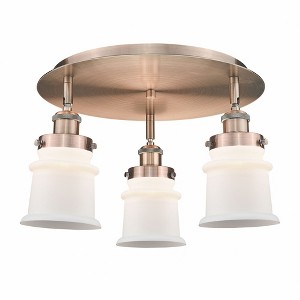 Canton - 3 Light Flush Mount In Industrial Style-9 Inches Tall and 17 Inches Wide - 1 of 1