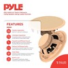 Pyle PDIC Series 200W 6.5" Round Flush Mount In Wall/In Ceiling Speakers for Home Audio Sound System, 1 Pair, Tan - 2 of 4