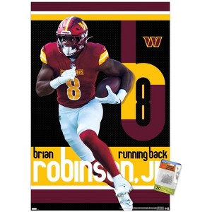 Trends International NFL Washington Commanders - Brian Robinson Jr. 24 Unframed Wall Poster Prints - 1 of 4