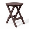 WestinTrends Malibu 3-Piece Outdoor HDPE Folding Patio Bistro Table and Chairs - 4 of 4