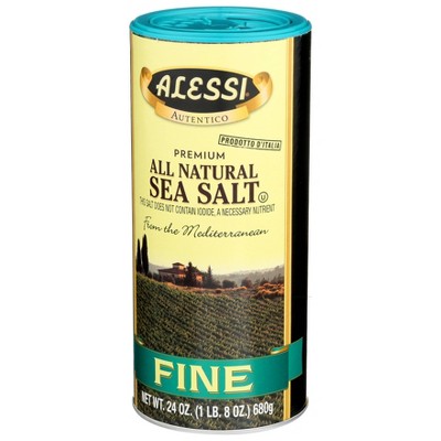 Alessi Premium All Natural Fine Sea Salt 24oz