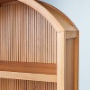 Grooved Wood Arch Bookcase Cabinet - Natural - Hearth & Hand™ with Magnolia