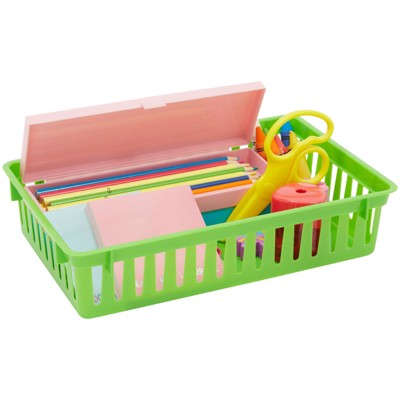 Bright Creations Small Multicolor Plastic Storage Bins, Set of 8