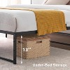 Full/Queen Size Metal Bed Frame - 14 Inch Heavy Duty With 3 in 1 Steel Support, Black - 4 of 4