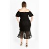 Women's Plus Size Lace Lily Dress - black | CITY CHIC - 3 of 4