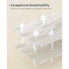 SONGMICS HOME Bed Pillows Standard Size Set of 2, Down Alternative Hotel Pillow, 20 x 26 Inches, Cloud White - 4 of 4