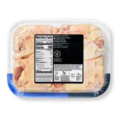 No Antibiotics Ever Air Chilled Chicken Thighs - 1.25-2.50lbs- price per lb - Good & Gather™