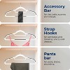 SereneLife SLHRBWH30 Non-Slip Plastic Clothes Hanger - Durable and Space-Saving Closet Organizers (White) - 30 Pack - 4 of 4