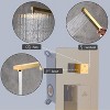 CASAINC 1-Spray Patterns with 2.5 GPM 10 Inches Tub Wall Mount Dual Shower Heads in Spot Resist - 4 of 4