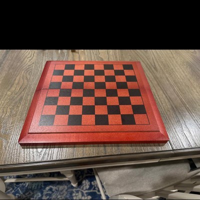 We Games Wood Laminate Chess Board With Storage Drawers : Target