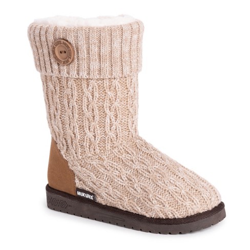 Essentials by MUK LUKS Women's Cheryl Boots-Tan 6 