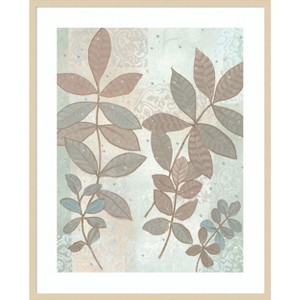 Amanti Art Leaf Cluster I by Tim Otoole Wood Framed Wall Art Print - 1 of 4
