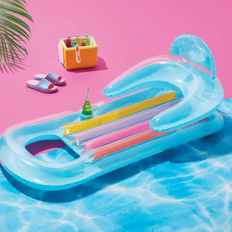 Inflatable Lounge Pool Float- Sun Squad™, 3 of 7
