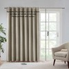 PAGED 84"x100" Printed Heathered Blackout Curtain Panel,Blackout Curtains for Bedroom,Window Patio Panel with Grommet Top,Living Room Curtains - 2 of 4