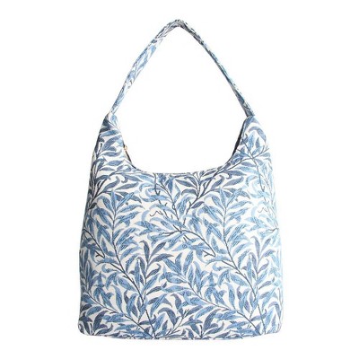 Signare USA William Morris Willow Bough Blue Hobo Shoulder Bag
