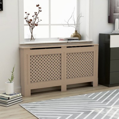 vidaXL Radiator Cover 59.8"x7.5"x32.1" MDF