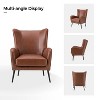 Harpocrates Classic Armchair with wingback and nailhead trim | ARTFUL LIVING DESIGN - 4 of 4