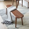NicBex Solid Wood Dining Bench 3-Seater, Rustic Wooden Table Bench, Simple and Natural Dining Bench for Living Room Kitchen - 2 of 4