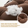 Patio Chair Cushion for Adirondack, High Back Tufted Rocking Chair Cushion, Outdoor Seat Cushion 48"x21"x4" inch,1Count - 3 of 4