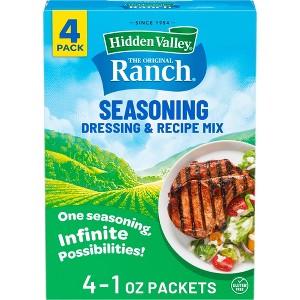 Hidden Valley Original Ranch Salad Dressing & Seasoning Mix - Gluten Free - 4pk - 1 of 4