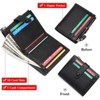 Clotth Womens Wallet - Slim RFID Blocking Bifold Wallet Minimalist PU Leather with Zipper Coin Purse | 10 Card Slots - 4 of 4