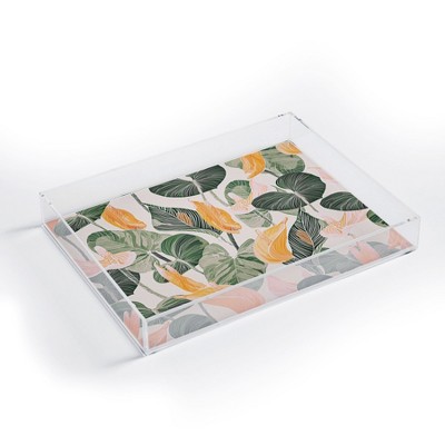 Gale Switzer Lush Lily Autumn Acrylic Tray - Deny Designs