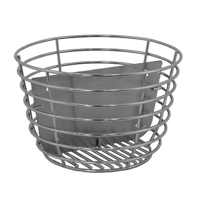 Sunnydaze Charcoal Basket with Divider for Ceramic Kamado Egg Grills