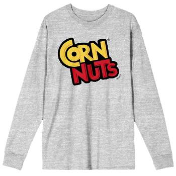 Corn Nuts Logo Crew Neck Long Sleeve Natural Men's Tee
