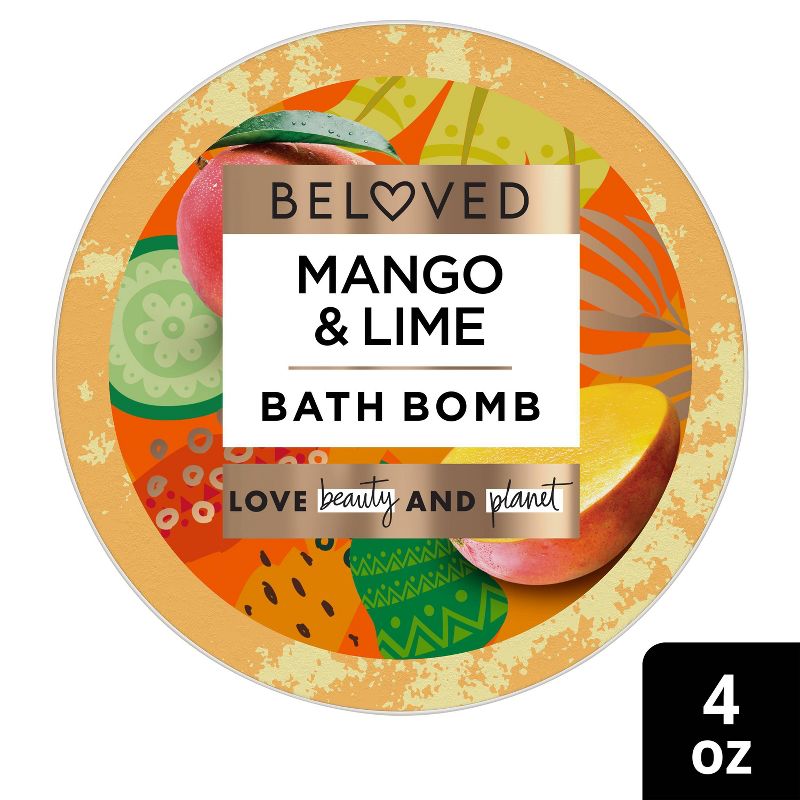 Beloved Mango &#38; Lime Bath Bomb - 4oz, 1 of 8